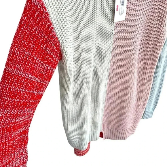 NWT Solid & Striped Sweater Max Asymmetrical Pullover Oversized Colorblock - Picture 3 of 6